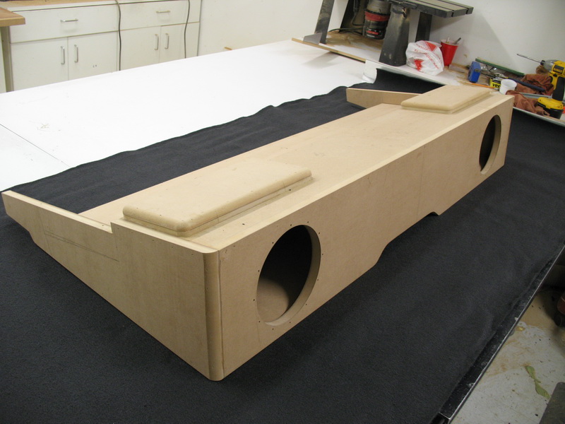 Construction of the custom amp rack and sub enclosure